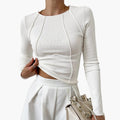Penny™ | Sculpted Seam Long Sleeve Top