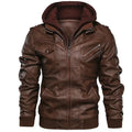 Foster | Men's Leather Jacket - Soft Brown Leather